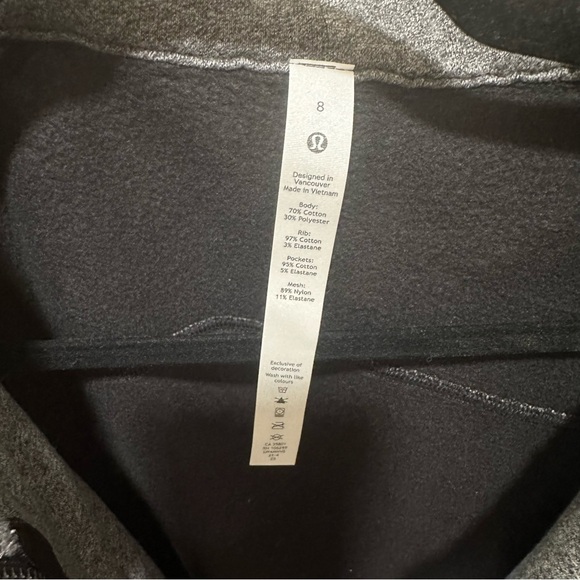 Lululemon dark heather grey scuba full-zip hoodie - Picture 12 of 15